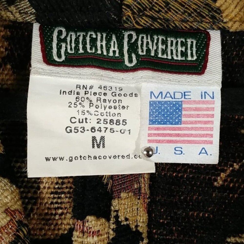 Gotcha Covered Women's Black & Green Floral Velvety Made in USA Blazer Size M - Picture 4 of 7